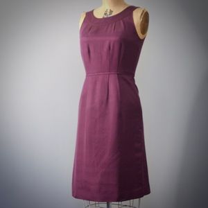 BODEN Purple silk blend faille cocktail dress